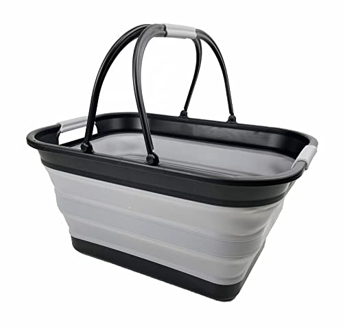 SAMMART 29L (7.6 Gallons) Collapsible Tub With Handle - Portable Outdo ...