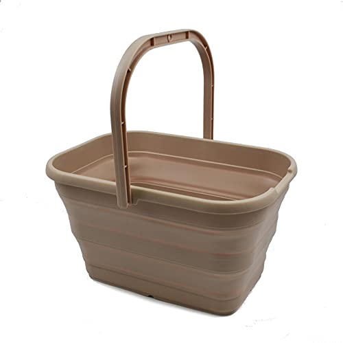 SAMMART 12L (3.1 Gallon) Collapsible Rectangular Handy Basket/Bucket