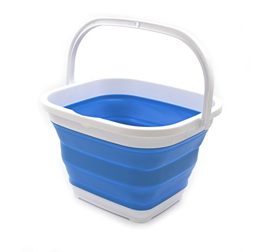 SAMMART 10L (2.6 Gallon) Collapsible Rectangular Handy Basket/Bucket