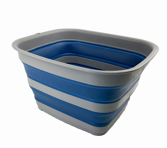 Collpasible Item (15L Collapsible Rectangular Tub (Grey/Mist Blue))