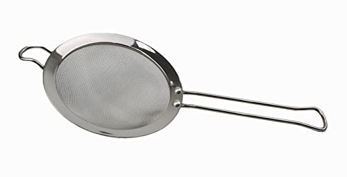 Stainless Steel Mesh Strainer with Straight Handle - Round Sieve Colander (1, 3 inches)